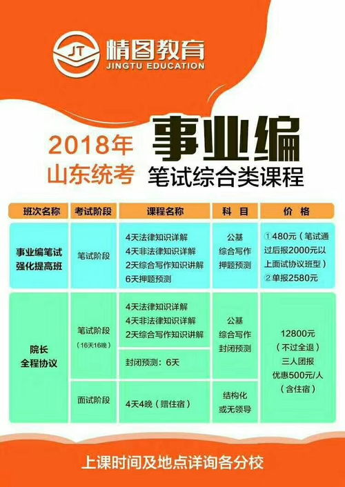 精图教育各分校近期课程安排与信息咨询服务